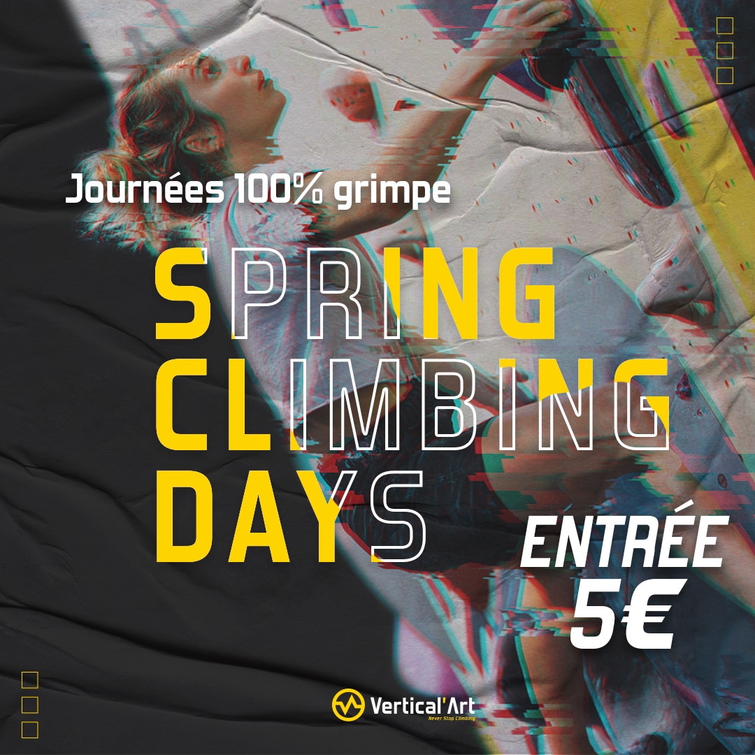 Spring Climbing Days à Vertical’Art Dijon, escalade à 5€ pour tous en avril